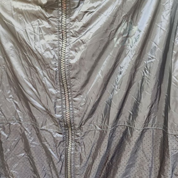 Kappa Windbreaker Jacket Men's Sz L Black Red Hooded Lightweight Retro - Picture 4 of 15